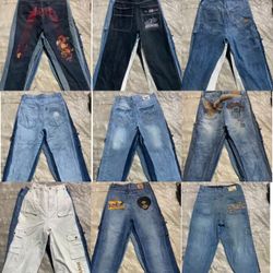Hip hop baggy jeans