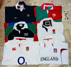 Mix vintage club rugby shirts bundle 32
