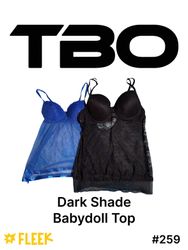 Dark Shades Babydoll Tops          #259