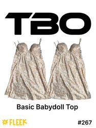 Basic Babydoll Top       #267