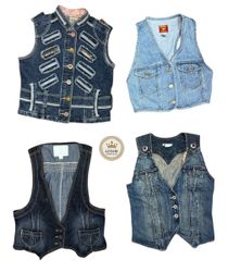 Y2K Denim waist coat At 459