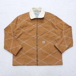 CR1213 Upcycled Quilted Canvas Jacket with Sherpa ..