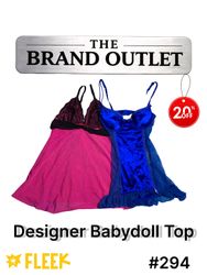 Designer Babydoll Top     #294