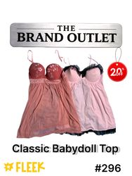 Classic Babydoll Top     #296