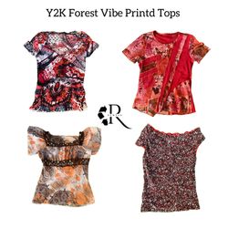 Top Impresso Y2K Forest Vibe RW-1545