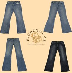 Y2K Unique bootcut jeans (HG-059)