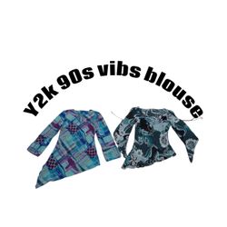 Y2k 90s vibs  blouse