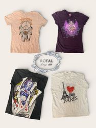 Y2K Graphic Tee Including Harley Davidson