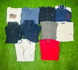 Polo Ralph Lauren and YSL sweaters