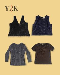 Y2K Beaded Statement Tops (Yv-617)