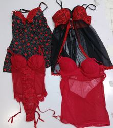 Y2K Baby doll Cami top red (RV #206)