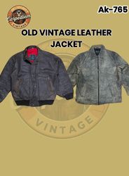 Vieux blousons en cuir vintage Ak-765