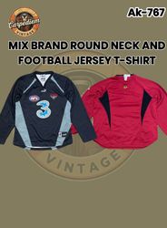 Mix marque RoundNeck et maillot de football T-shir..