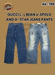Gucci L.L.bean U.S Polo And G-star Jeans Pants Ak-..