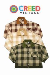 Veste de travail en tartan avec bord en cordon CR1..