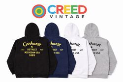 CR1243 Upcycled Carhartt Back Print Hooded Jacket