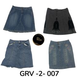 Retro Y2K Denimrock – Authentischer Vintage-Look d..
