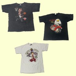Vintage Graphic Tees Bundle | Michael Jordan, Stur..