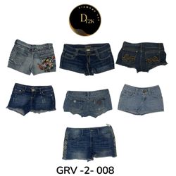 (Vintage Y2K Denim-Mini-Shorts – Ikonische Ästheti..