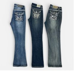 Jeans adornados Y2k
