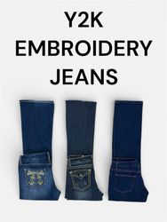 JEANS BORDADOS Y2K
