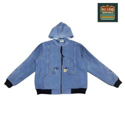 Upcycled Carhartt hoodie jacket