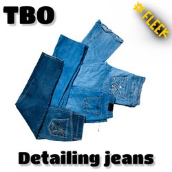 Y2k detailing jeans