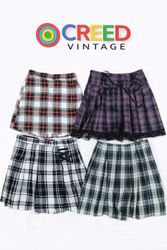 CR6418 Y2K Check Skirts