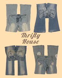 I Jeans Flared Denim Glow-Up Y2k(TH/189)