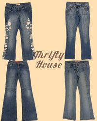 Y2K Denim Revival Flared Jeans(TH/190)