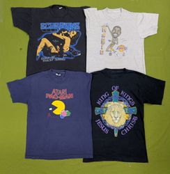 💥 RV2061 Camisetas Vintage de Ponto Único