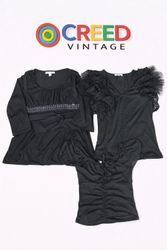 CR6435 Y2K Black Mix Tops