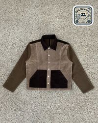 Jaqueta de Patches de Veludo Cotelê Reciclada