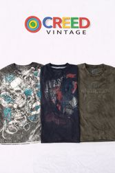 CR6456 Vintage Skull T-Shirts