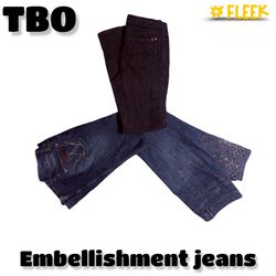 Y2k 装飾ジーンズ