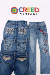 CR6459 Y2Kフレアジーンズ