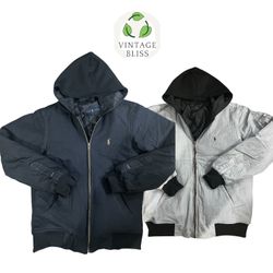 Up cycled Polo Ralph Lauren Full Zip Hooded jacket