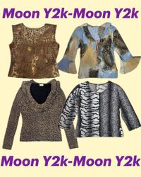 Y2k Animal Printed Mesh Tops Mix (M-1121)