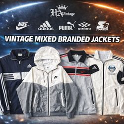 Mixed Vintage Branded Jackets Inc Nike Adidas