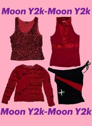 Y2k Romantic red tops “Valentine special” (M-1137)