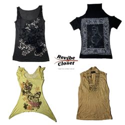 Y2K Cutesy Vibe Tank Tops RC-030