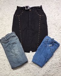 jupes en denim longues