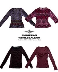 Y2K Purple Haze Mesh Tops