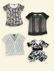 Yv219 Preloved Bluse mit langen Ärmeln 8P