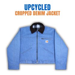 Upcycled Carharrt Cropped Denim Jacket - Moq 15