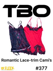 Lace Trim Cami    #377