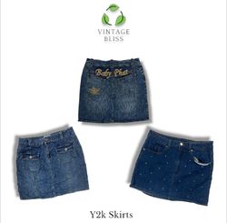 Y2k Denim Midi skirts
