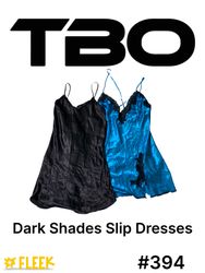 Dark Shades Slip Dresses    #394