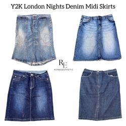 Gonne Midi in Jeans Y2K NYC IT Girl RE-2764