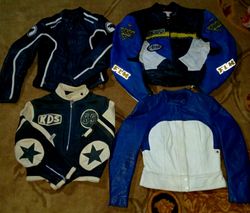 Leather motorbike jackets